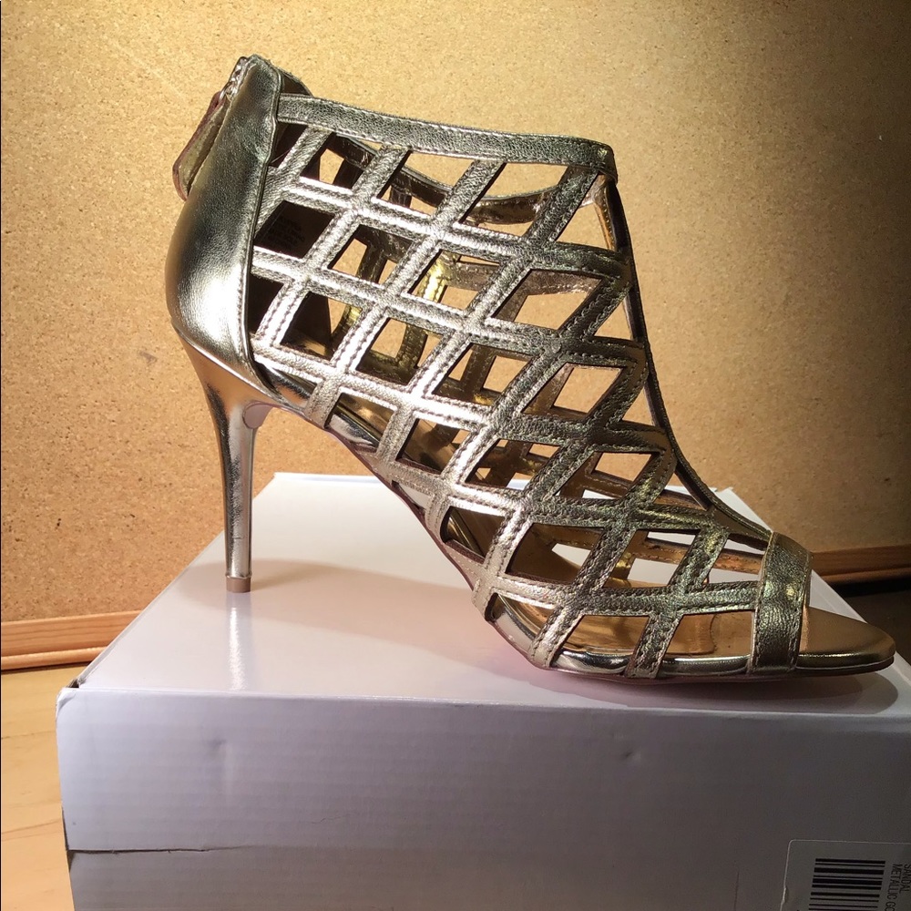 Metallic gold sandals by Chico’s.